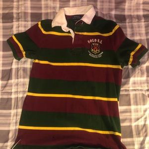 Mens Polo Collared Rugby Shirt Size Medium